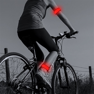 Armbånd med led lys til cyklister