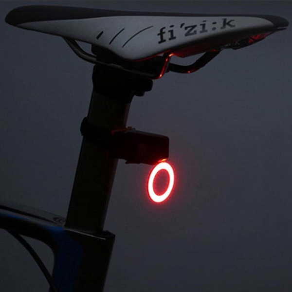 LED cykelbaglygte USB opladning