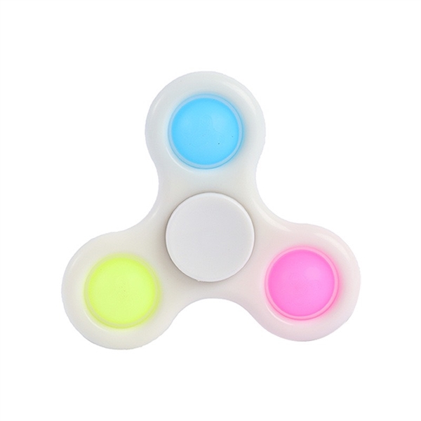 Fidget spinner med pop it - hvid