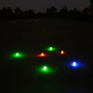  LED-golfbolde med rødt, grønt, blåt, lyserødt, gult, orange, hvid og multifarvet lys