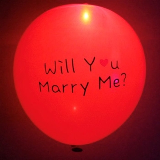 LED balloner med bogstaver Will you marry me