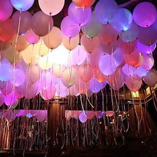 Flotte LED balloner med lys i ballonen