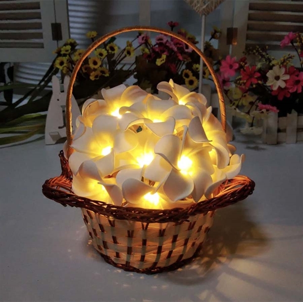 LED lyskæde med frangipani