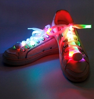 LED snørebånd med multifarvet lys