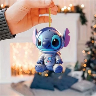 Stitch ophæng – sød julepynt og bildekoration